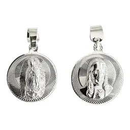 Dije Medalla Virgen de Guadalupe Plata 925 - Imagen 1