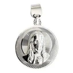 Dije Medalla Virgen de Guadalupe Plata 925 - Imagen 3