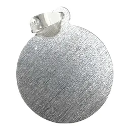 Dije Medalla Virgen de Guadalupe Plata Ley .925 Acabado Diamantado - Imagen 2