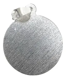 Dije Medalla Virgen de Guadalupe Plata Ley .925 Acabado Diamantado - Imagen 2