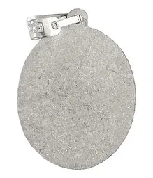 Dije Medalla Virgen de Guadalupe Plata Ley .925 Diamantado Mate - Imagen 2