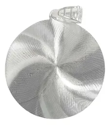 Dije Medalla Virgen de Guadalupe Plata Ley 925 Diamantado - Imagen 3