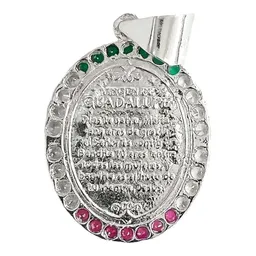Dije Medalla Virgen Guadalupe Doble Vista Plata 925 Zirconia - Imagen 2