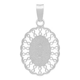 Dije Medalla Virgen Guadalupe Plata .925 Grecas - Imagen 2