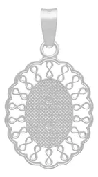 Dije Medalla Virgen Guadalupe Plata .925 Grecas - Imagen 2
