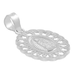 Dije Medalla Virgen Guadalupe Plata .925 Grecas - Imagen 3