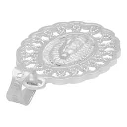 Dije Medalla Virgen Guadalupe Plata .925 Grecas - Imagen 5