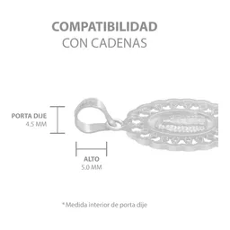 Dije Medalla Virgen Guadalupe Plata .925 Grecas - Imagen 6