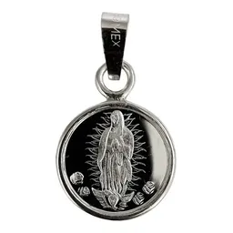 Dije Medalla Virgen Guadalupe Plata .999 - Imagen 1