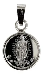 Dije Medalla Virgen Guadalupe Plata .999 - Imagen 1