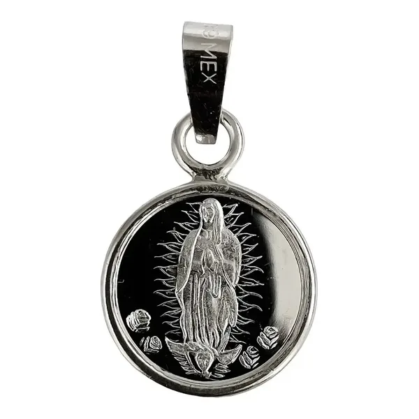 Dije Medalla Virgen Guadalupe Plata .999 - Imagen 1