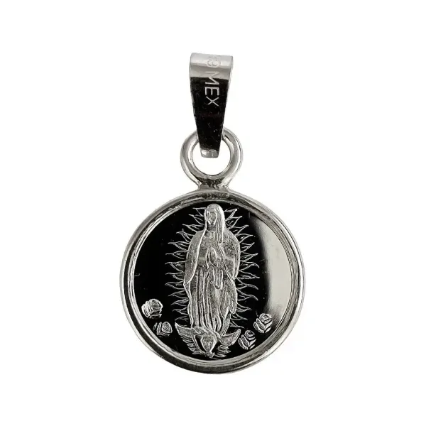 Dije Medalla Virgen Guadalupe Plata .999 - Imagen 1