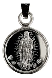 Dije Medalla Virgen Guadalupe Plata .999 - Imagen 2