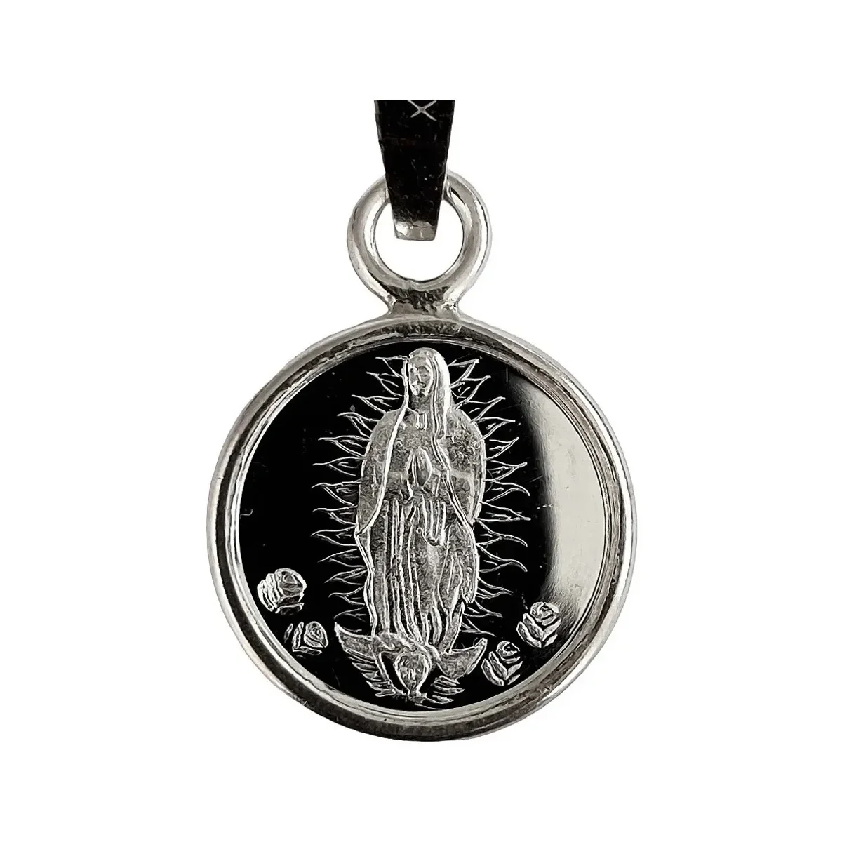Dije Medalla Virgen Guadalupe Plata .999 - Imagen 2