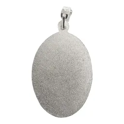 Dije Medalla Virgen Milagrosa Ovalada Plata 925 Religiosa Unisex - Imagen 3