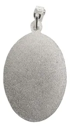 Dije Medalla Virgen Milagrosa Ovalada Plata 925 Religiosa Unisex - Imagen 3