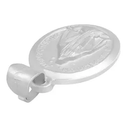 Dije Medalla Virgen Milagrosa Plata 925 Acabado Mate - Imagen 5