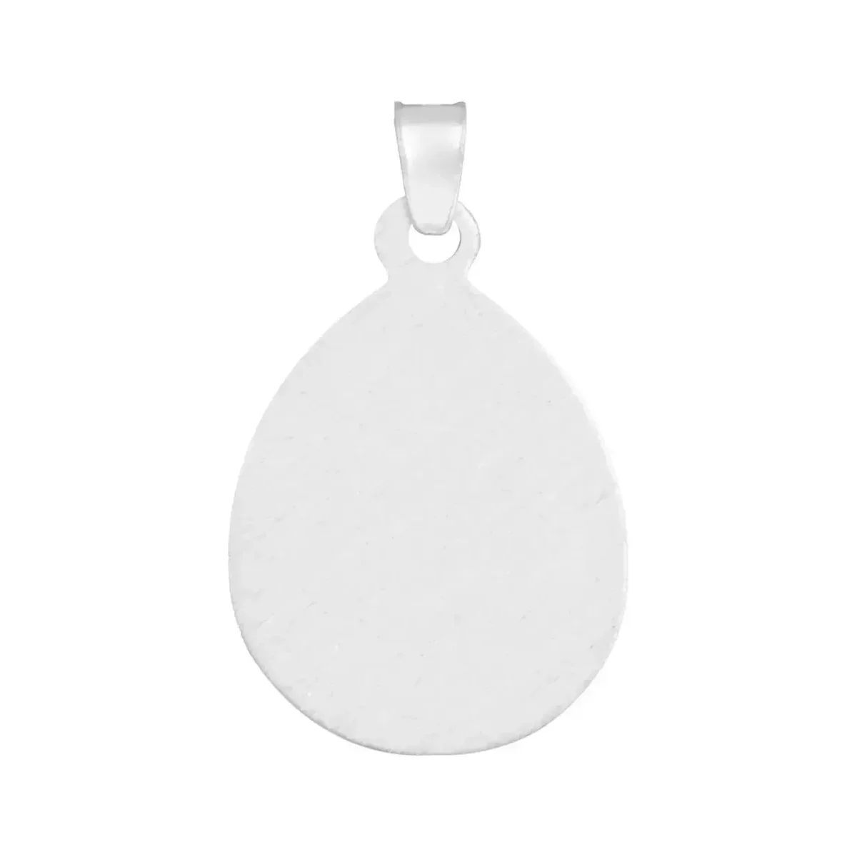 Dije Medalla Virgen Milagrosa Plata 925 Ovalada Acabado Diamantado - Imagen 5