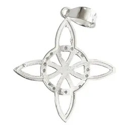 Dije Nudo Bruja Celta Plata 925 con Zirconia Transparente - Imagen 3