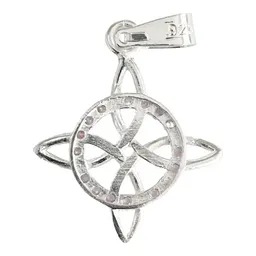 Dije Nudo Bruja Celta Plata 925 Zirconia Morada - Imagen 3
