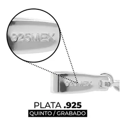 Dije Nudo Bruja Celta Plata 925 con Zirconias Rosas - Imagen 3