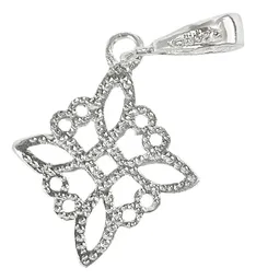 Dije Nudo Bruja Plano Plata 925 Diseño Protector - Imagen 3