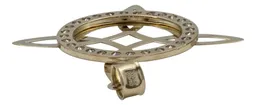 Dije Nudo Bruja Plano Oro 10k con Zirconia Transparente - Imagen 5