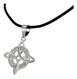 Dije Nudo Bruja Plata 925 con Zirconia y Cadena 50cm - Imagen 2