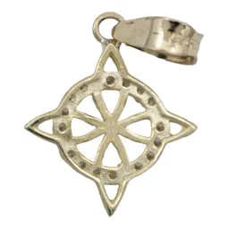 Dije Nudo de Bruja Celta Oro 10k con Zirconia - Imagen 2