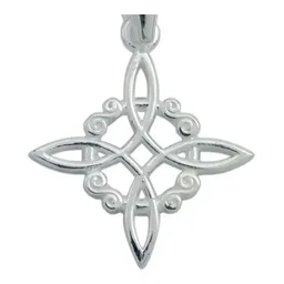 Dije Nudo de Bruja Celta Plata 925 Amuleto Protección - Imagen 3