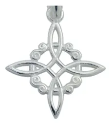 Dije Nudo de Bruja Celta Plata 925 Amuleto Protección Artesanal - Imagen 3