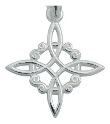 Dije Nudo de Bruja Celta Plata 925 Amuleto Protección Artesanal - Imagen 3
