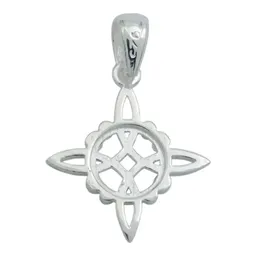 Dije Nudo de Bruja Celta Plata 925 Amuleto Protección - Imagen 4