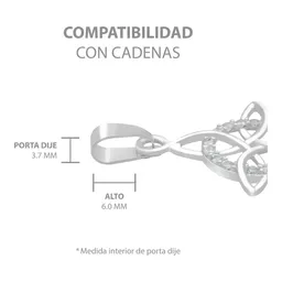 Dije Nudo de Bruja Celta Plata 925 con Zirconia Blanca - Imagen 6