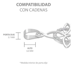 Dije Nudo de Bruja Celta Plata 925 con Zirconia Blanca - Imagen 6