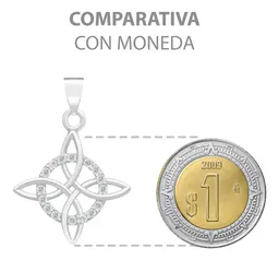 Dije Nudo de Bruja Celta Plata 925 con Zirconia Blanca - Imagen 8