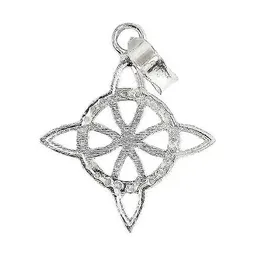 Dije Nudo de Bruja Celta Plata .925 Zirconia para Protección - Imagen 2