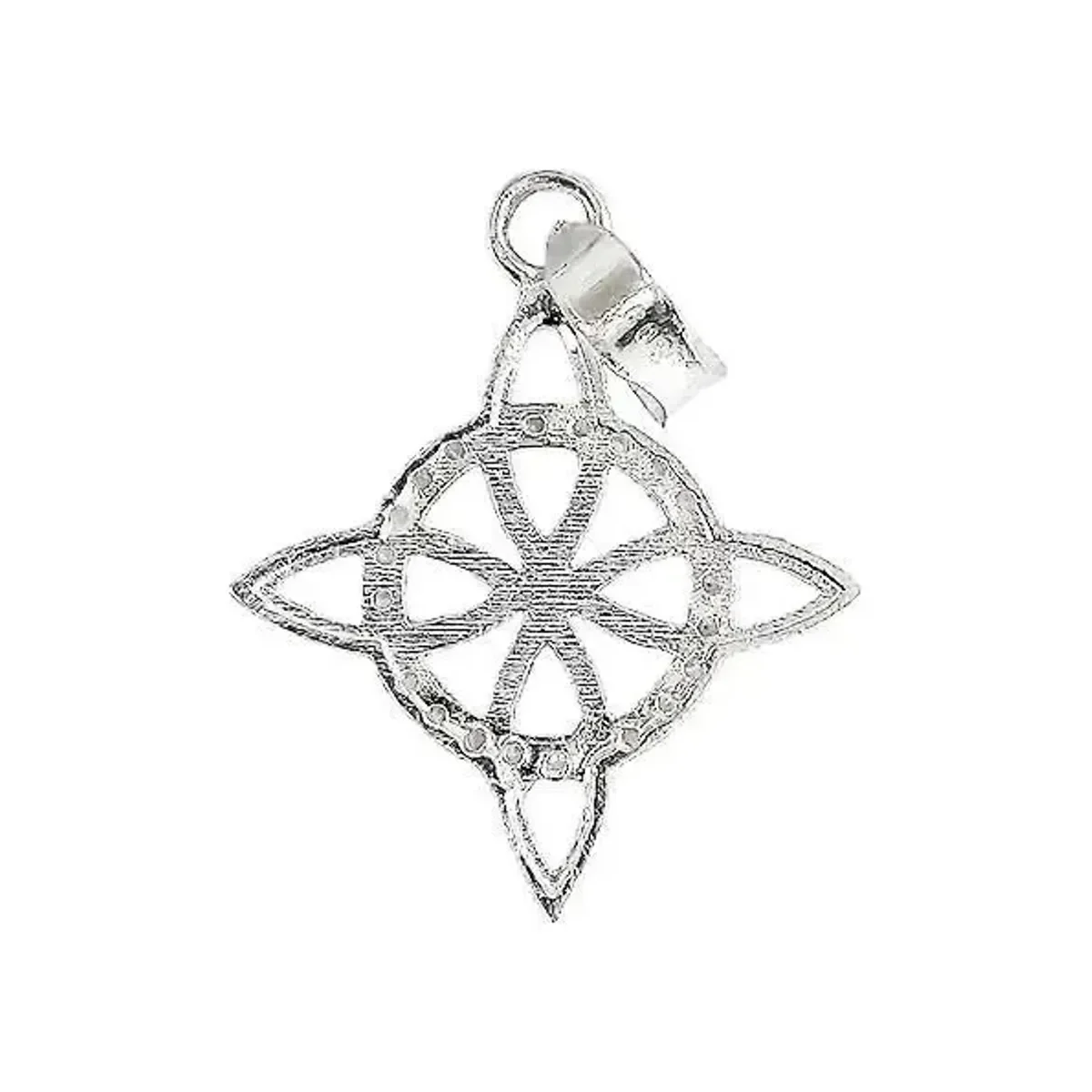Dije Nudo de Bruja Celta Plata .925 Zirconia para Protección - Imagen 2