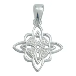 Dije Nudo de Bruja Celta Plata Ley 925 de Protección - Imagen 1