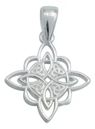 Dije Nudo de Bruja Celta Plata Ley 925 de Protección - Imagen 1