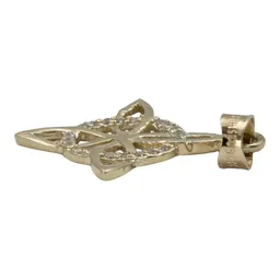 Dije Nudo de Bruja de Oro 10k con Zirconia 10 mm - Imagen 4