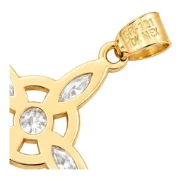 Dije Nudo de Bruja de Oro 10k con Zirconia 28x20 mm - Imagen 4