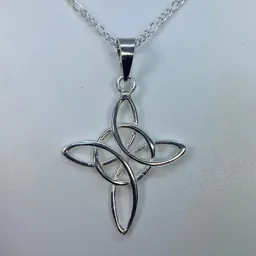 Dije Nudo de Bruja Grande Plata 925 Amuleto Protección Celta Unisex - Imagen 5