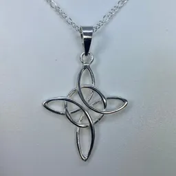 Dije Nudo de Bruja Grande Plata 925 Amuleto Protección Celta Unisex - Imagen 5