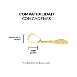 Dije Nudo de Bruja Oro 10k con Zirconia para Mujer - Imagen 7