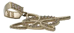 Dije Nudo de Bruja Oro 10k con Zirconias para Hombre Artesanal - Imagen 5