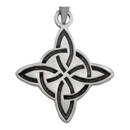 Dije Nudo de Bruja Plata 925 Celta Símbolo Protección - Imagen 2