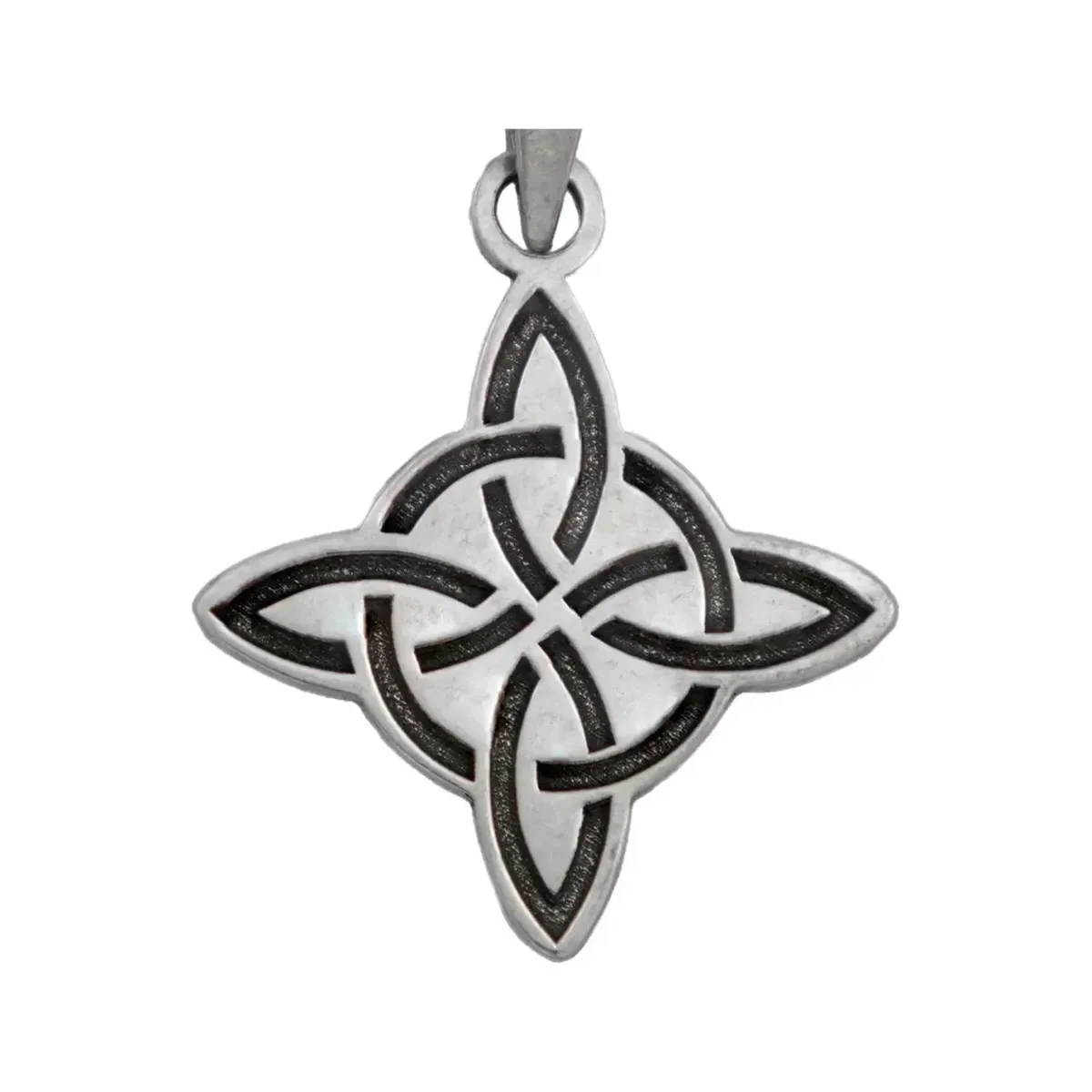 Dije Nudo de Bruja Plata 925 Celta Símbolo Protección - Imagen 2