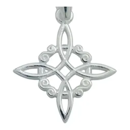 Dije Nudo de Bruja Plata 925 Celta Talismán Protección - Imagen 2