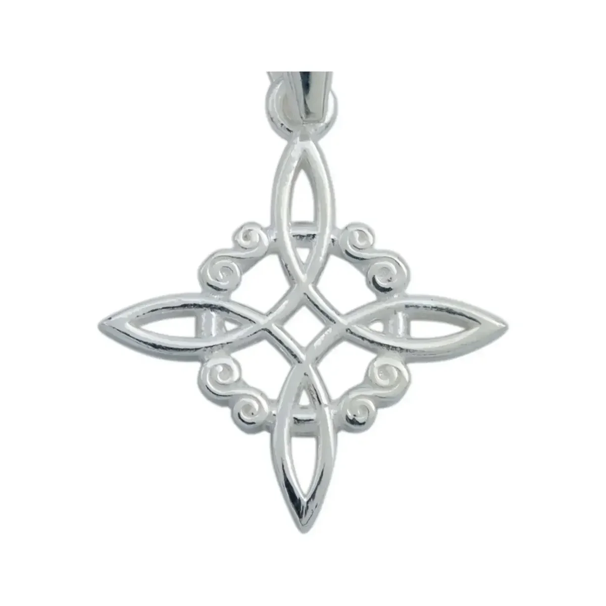 Dije Nudo de Bruja Plata 925 Celta Talismán Protección Artesanal - Imagen 2